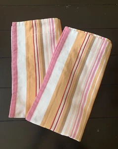 PB Teen lotto di 2 federe per cuscini in cotone standard rosa pastello arancione - Foto 1 di 15