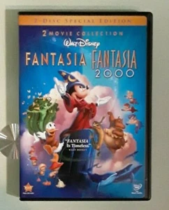 walt disney 2 movie collection  FANTASIA / FANTASIA 2000 DVD  genuine region 1 - Picture 1 of 1
