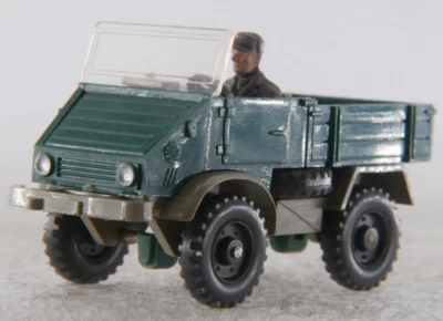 Wiking 1:87 Unimog A.S.S LKW MB 411 detailliert Patinagrün GK 370/7N CS 479/1D - Bild 1 von 4