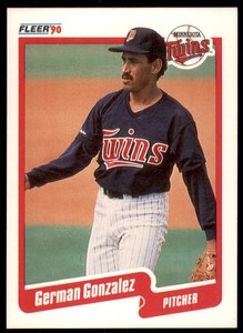 FLEER GERMAN GONZALEZ MINNESOTA TWINS #376