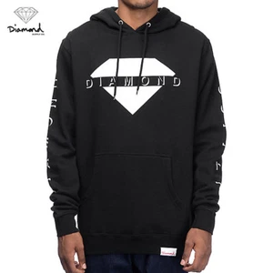 Diamond Supply Co. Viewpoint Skateboard Pullover Hoodie Black XL NWT Street - Picture 1 of 5