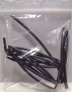 Juntas de alambre aislantes Expo 25400 negro termocontraíbles de 2,4 mm de diámetro x 1000 mm de largo - Imagen 1 de 1