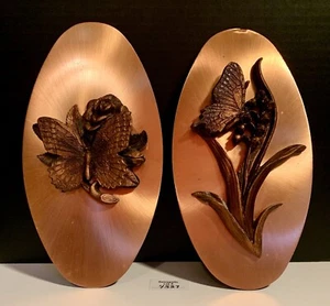 2 placas de mariposa Copperama vintage - Imagen 1 de 13