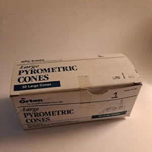Orton Standard Pyrometric Cones Large LRB 1 For Ceramic Kiln Box of 50 NIB - Picture 1 of 3