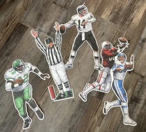 VTG 90s Football Player Cutouts Super Bowl Party Decor Beistle Co (Set of 4) - Picture 1 of 5