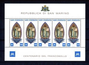 San Marino 1147 ** Kleinbogen 100 Jahre Briefmarken von San Marino - Picture 1 of 1