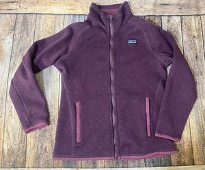 Girls' Patagonia Better Sweater Jacket Fleece Full Zip - Deep Plum - Size L (12) - Picture 1 of 12