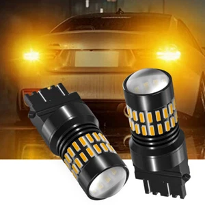 Error Free AUXITO 3157 3156 Amber LED Turn Signal Parking Light Bulbs 2-10PCS US - Picture 1 of 11