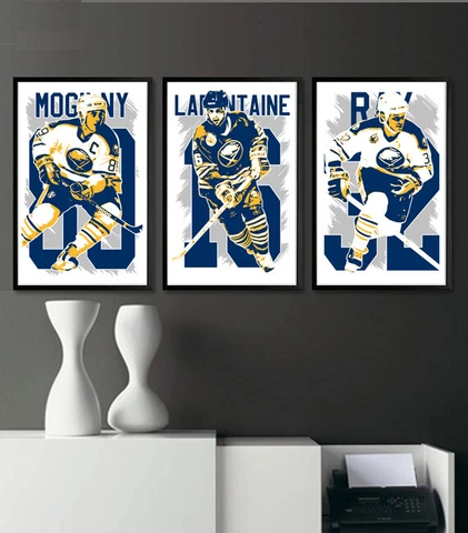 BUFFALO SABRES art print/poster FAN PACK #2 3 PRINTS! PAT LaFONTAINE Cover