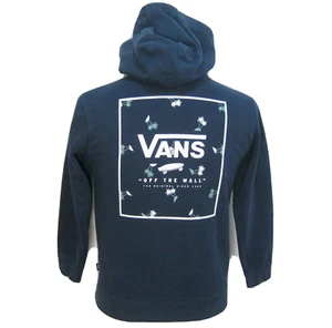 VANS Boy's (Size Large) Dark Blue Graphic Hoodie Hooded Sweatshirt Cotton Blend - Picture 1 of 4