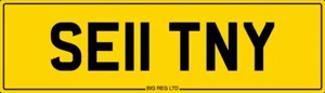 SELL🤑 SE11 TNY TONY TONEY TONIE TANYA SALES PRIVATE REGISTRATION NUMBER PLATE - Picture 1 of 1