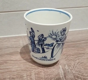 Delfts Blauw Royal G Becher Tasse handbemalt Niederländisch Blau Unicum 6/2 - Bild 1 von 7