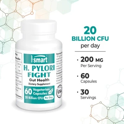 Helicobacter Pylori Versus Lactobacillus Reuteri Probióticos Ácido Dolor de estómago Intestino - Imagen 1 de 4