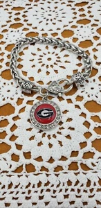 Silber Bettelarmband Georgia Bulldogs Strass Bettelarmband - Bild 1 von 12
