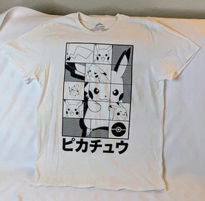 Pokémon Pikachu M White T-shirt Japan Anime - Picture 1 of 5
