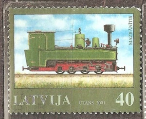 Latvia: single used stamp, Narrow Gauge Railway in Latvia, 2001, Mi#543 - Picture 1 of 1