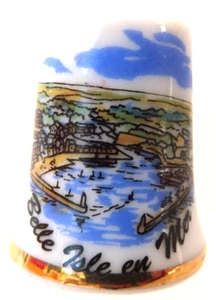 DE A COUDRE DE COLLECTION THIMBLE PORCELAINE - BELLE ILE EN MER - Imagen 1 de 1