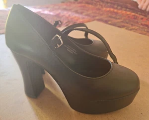 Bombas Mary Jane 50 negras plataforma Demonia Funtasma talla 8 NUEVAS - Imagen 1 de 9