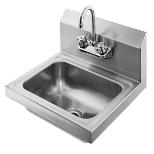 Stainless Steel Wall Mount Commercial Kitchen Hand Sink - Picture 1 of 1