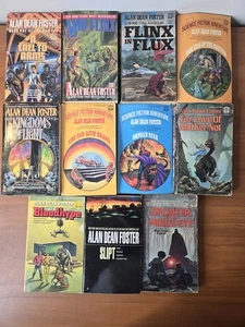 Alan Dean Foster Paperback Mixed Lot 11 Books Sci-Fi Fantasy Vintage - Imagen 1 de 6