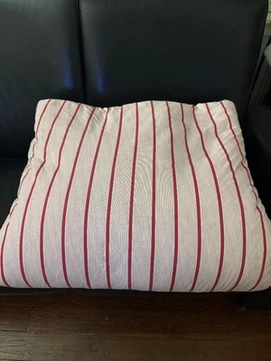 Edredón LACOSTE Rojo Rayas COMPLETO/QUEEN 100% Algodón Usado 88x96 Foto 1 de 4