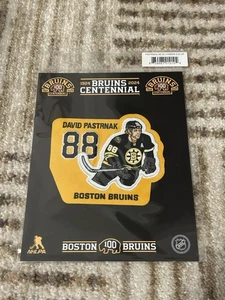 David Pastrnak Boston Bruins Patch Collection Centennial 1924-2024 NHLPA Neu mit Etikett - Bild 1 von 2