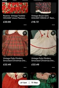 Reserved /Toddler Dress Lot Of 6 POLLY FLINDERS + Other Vintage Smocked - Picture 1 of 4