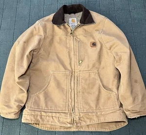 Vintage Carhartt Canvas Ridge Work Jacket Youth Boys Medium (10-12) - Picture 1 of 13