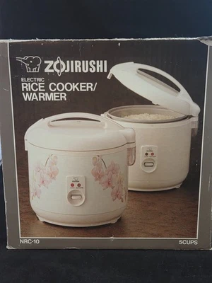 VNT Zojirushi Arrocera NS-RPC 10 Arrocera 5 Tazas Calentador Tulipán Blanco Japón Foto 1 de 4