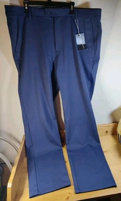 Boston Scott Golf Men's 38x33 Navy Blue Tech Pant NWT 125.00 Retail Soft Stretch - Image 1 of 4