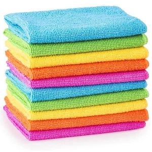 Microfibre Cleaning Cloths Towels Rags Dusters Car Bathroom Polish Dish Drying - Picture 1 of 36