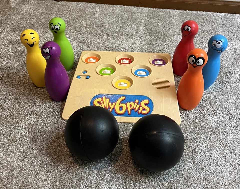 Silly 6 Pins Electronic Talking Bowling Game 1999 Milton Bradley VTG  - Working - Image 1 of 1