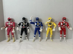 Power Rangers MMPR Karate Action Figures - Complete Set Of 5 - 1994 - Bandai - Picture 1 of 17