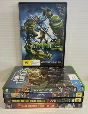 Teenage Mutant Ninja Turtles  x 5 Bundle Set  - DVD - Region 4 - Free Post TMNT - Image 1 of 3