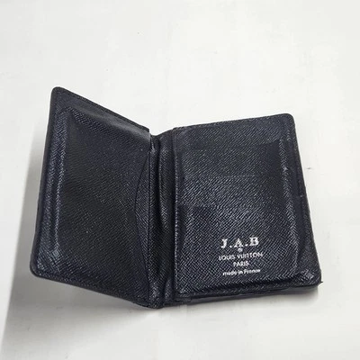 Louis Vuitton Damier Graphite Black Leather Pocket Organizer Card - Image 1 of 4