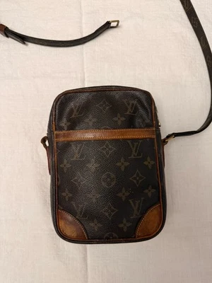 Authentic LOUIS VUITTON Danube Monogram Leather Bag France  Broken Strap - Image 1 of 4