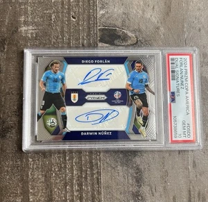 Prizm Copa América 2024 Diego Forlán Núñez Doble Auto PSA 10 GEMA Uruguay Fútbol - Imagen 1 de 3