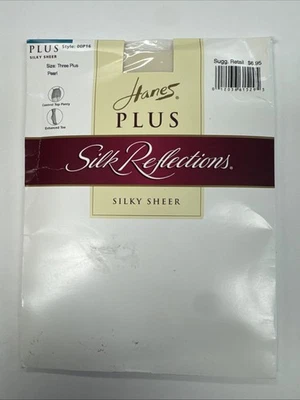 Pantimedias Hanes Plus Sedosas Sedas Transparentes Reflejos Talla 3 Plus Perla 00P16 Foto 1 de 2