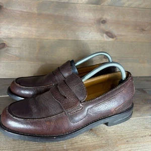 Hs trask mens size 9.5 shoes brown leather slip on comfort loafers - Picture 1 of 8