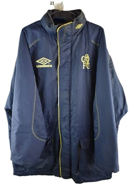 UMBRO Chelsea FC Blue 90S Training Football Jacket size XL Mens Full Zip Casual - Image 1 of 4