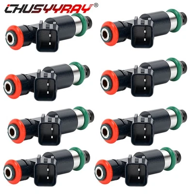 Juego de 8 inyectores de combustible nuevos 2007 2008 2009 Chevrolet Silverado 1500 4,8 L V8 Foto 1 de 4