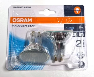 2x Osram Halopar 16 Star Halogen Strahler 35W 230V GU10 64820 ST FL - neu - Bild 1 von 2