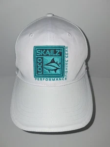 Loco Skailz Hat Performance Fishing Gear White/Turquoise Snapback Adjustable  - Picture 1 of 7