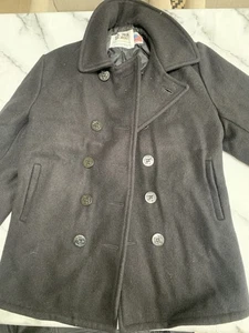 Schott 740N Wool Peacoat - Picture 1 of 9