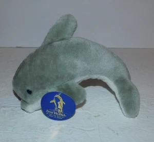 NEAT 1989 SEA WORLD 9" STUFFED PLUSH TOY DOLPHIN - Picture 1 of 4