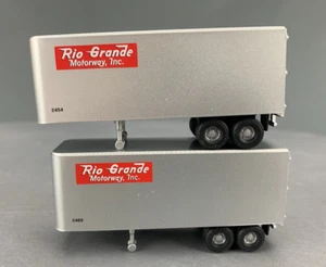 HO Athearn 92488 TWO Rio Grande Motorway Piggy Back Trailers HO5983 - Picture 1 of 5