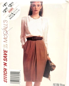 McCall's Stitch 'N Save Pattern #4395 - Blouse & Skirt - (Sizes 10, 12 & 14) - Picture 1 of 2