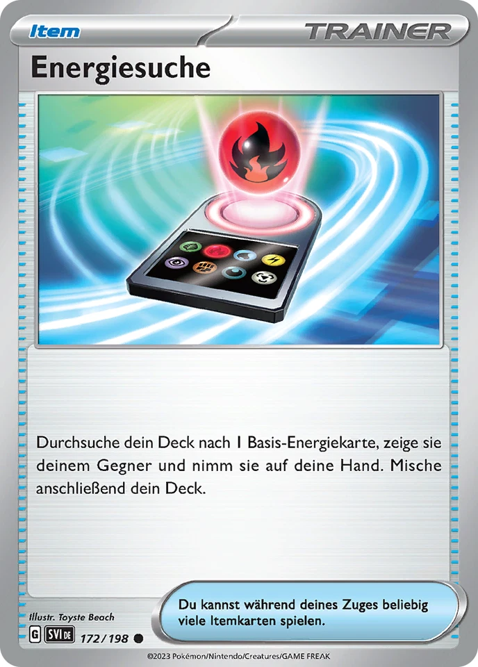 Pokémon Karte - Energiesuche 172/198 - Karmesin & Purpur - Common - Deutsch - Bild 1 von 1