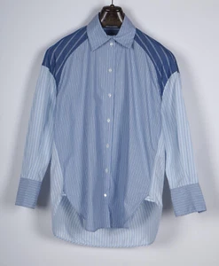 Sandro Men's Shirt Size 0 / XS Striped SFPCM00551 - Picture 1 of 10