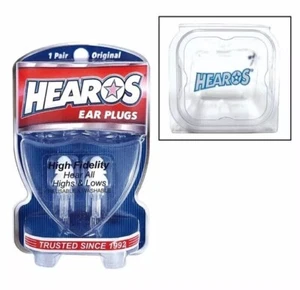 6 Pairs Hearos 211 High Fidelity Ear Plugs with Case - Picture 1 of 4